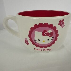 Sanrios 'Hello Kitty' Oversized‎ Mug 2012 Extra Lg Soup Cup Coffee/Tea Mug